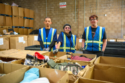 Goodwill donation sorting