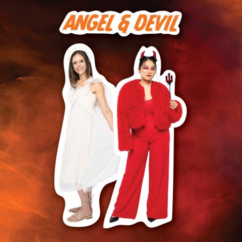 Angel and devil couples Halloween costume
