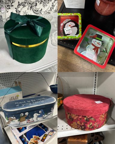 Christmas items found at Goodwill