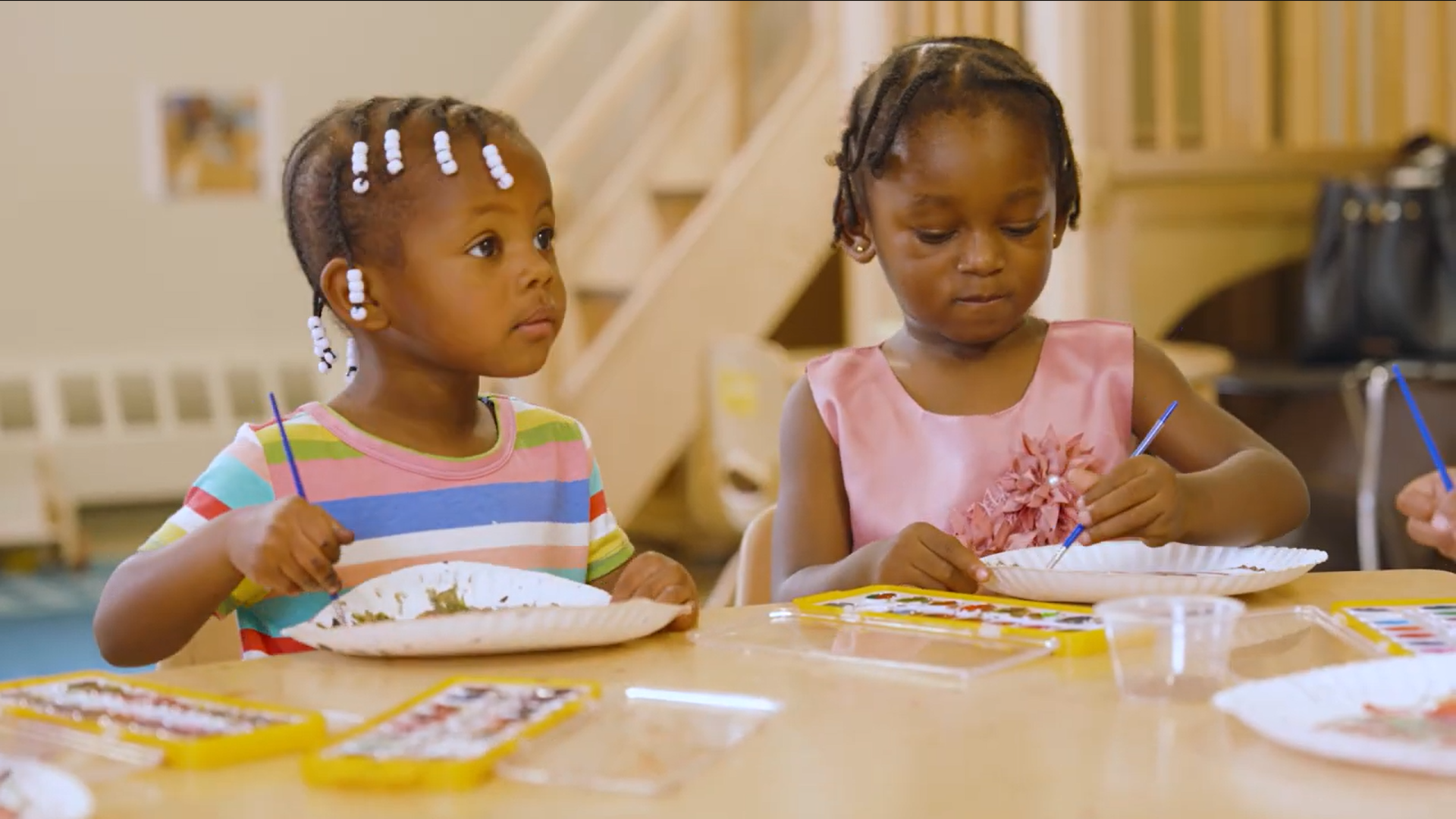 Early Head Start Children Painting