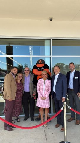 Goodwill Executive Team with the Orioles Bird